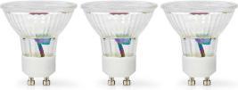 Image du produit Nedis LBGU10P163P3 Lampe LED GU10 Spot 4.5 W 345 lm 2700 K blanc chaud Nombre de lampes dans l'emballage (GU10, 4.50 W, 345 lm, 3 x, F)