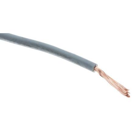 Thumbnail - Rs Pro, Kabelleitung, UL3266 Hook-up wire 22AWG Grey 100m (100 m)