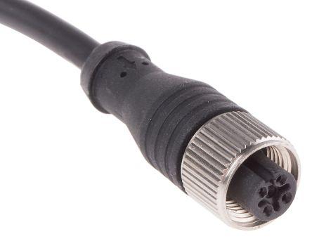 Produktbild RS PRO M12 Connector Female Straight,5W, 2m