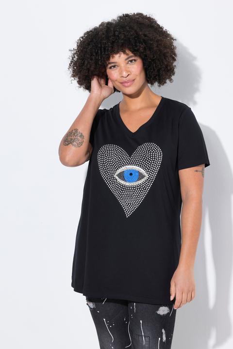 Produktbild Angel of Style T-Shirt, Herz-Auge mit Ziersteinchen, Halbarm (44)