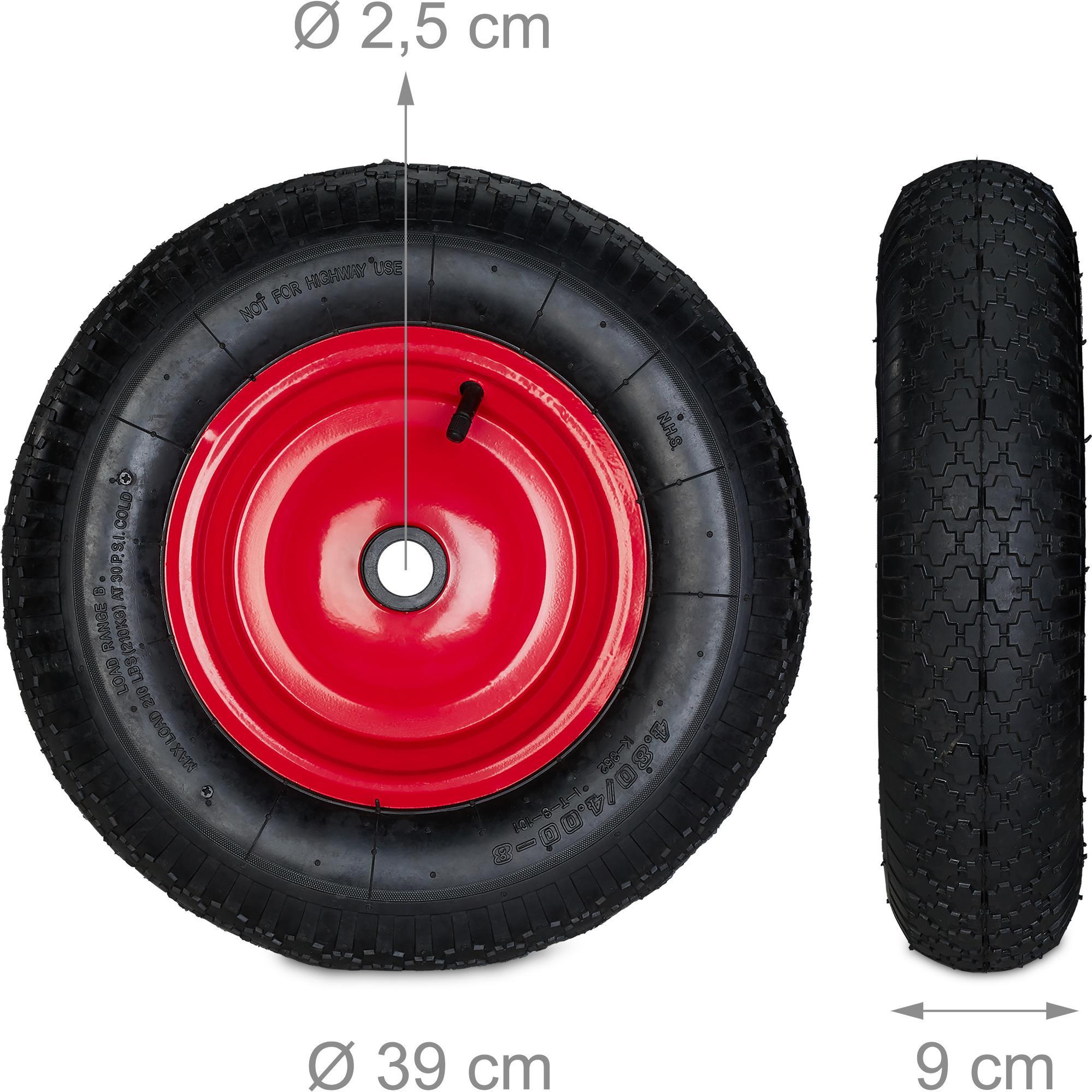 Thumbnail - Relaxdays, Zubehör Gartenwerkzeug, Schubkarrenrad