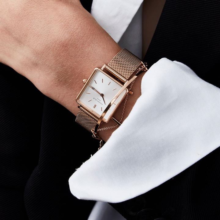Immagine prodotto Rosefield La maglia Boxy in oro rosa (Orologio da polso analogico, 26 mm)
