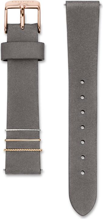 Actual product image Rosefield The Boxy Elephant Grey Rose Gold (Analogue wristwatch, 26 mm)
