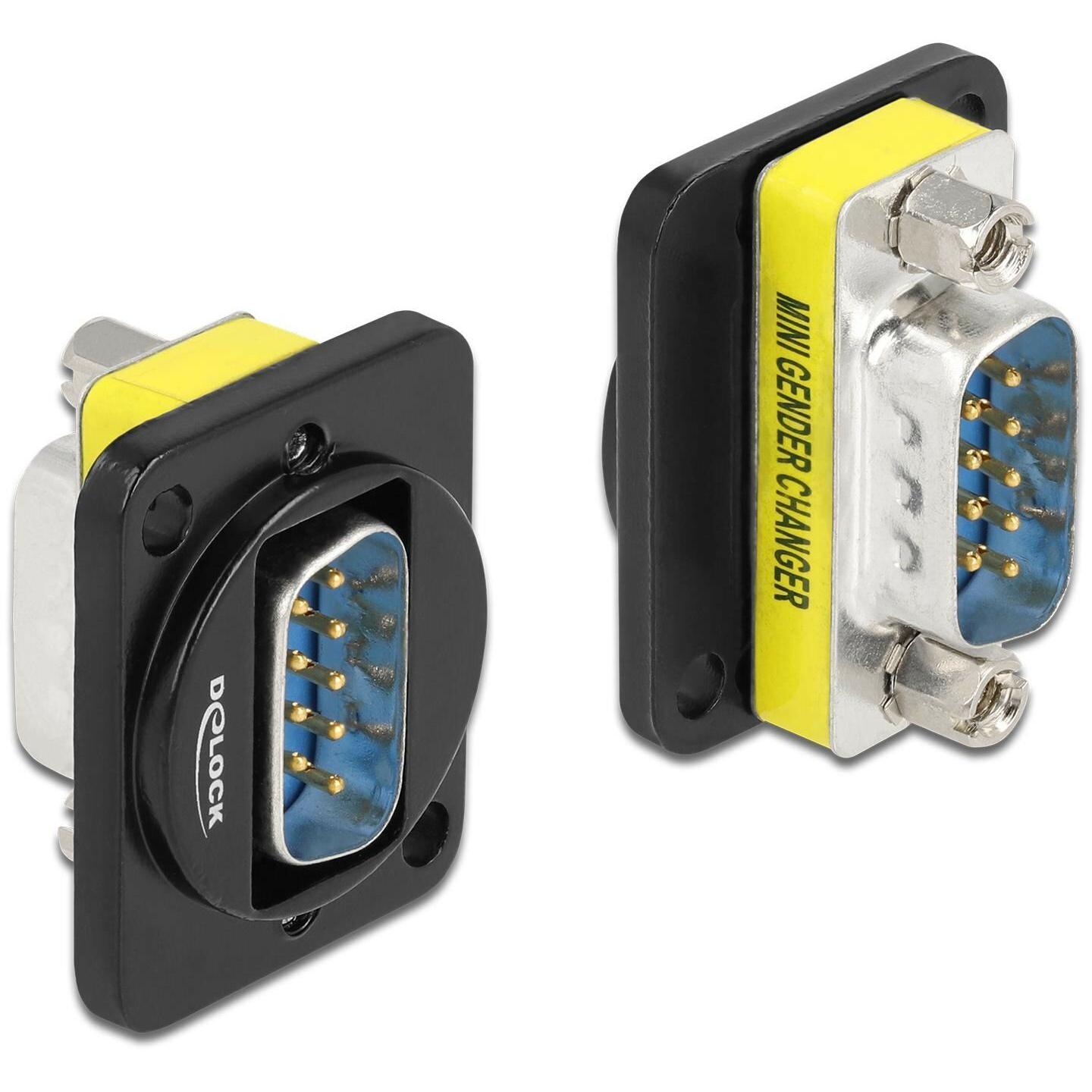 Delock D-Typ Modul DB9 Stecker zu DB9 Stecker, Schnittstellenkabel