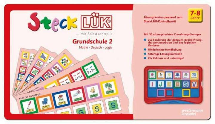 Produktbild SteckLÜK. Grundschule mix 2 Mathe - Deutsch - Logik: Alter 7 - 8 (rot) (Deutsch, 2016)
