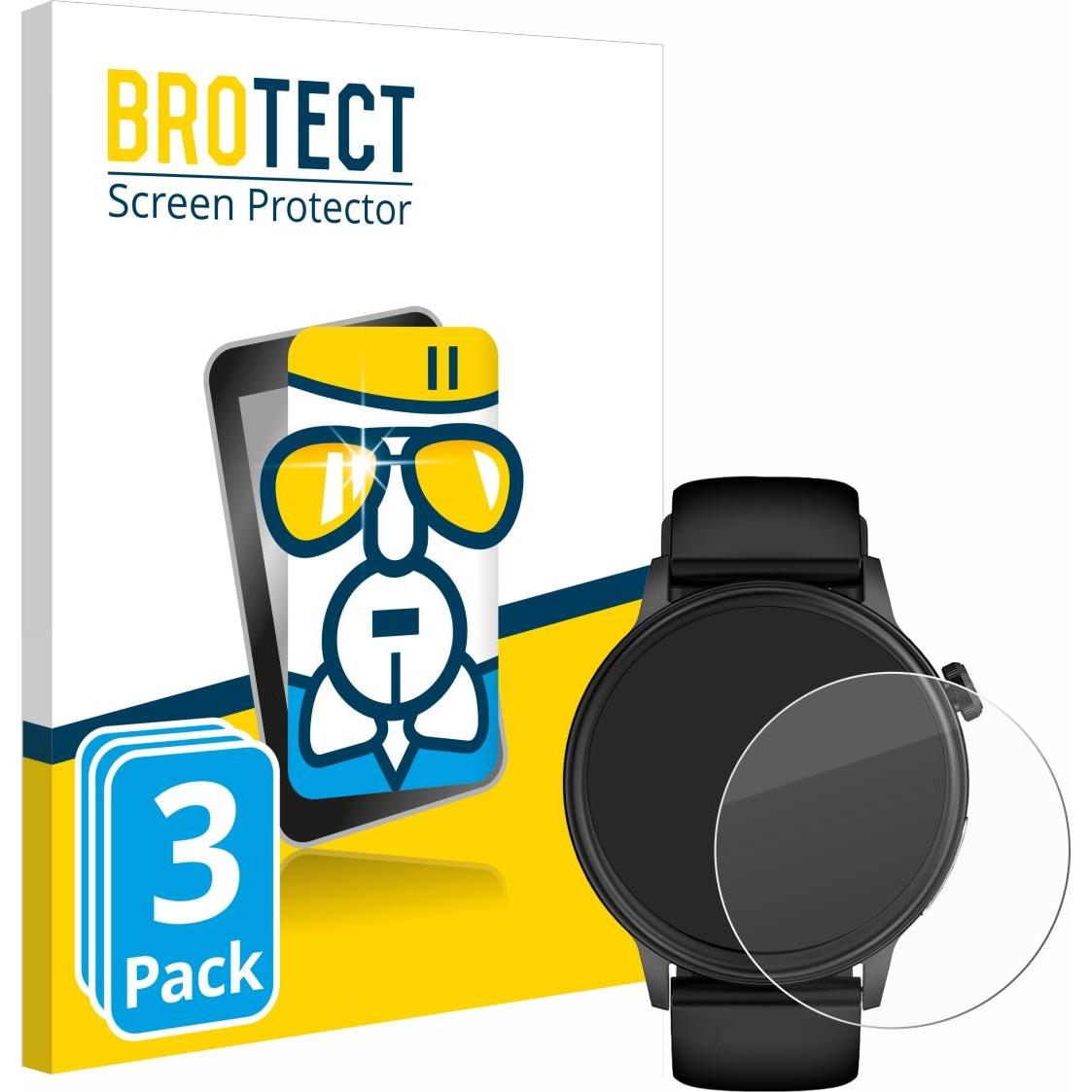Thumbnail - BROTECT Schutzglas Schutzfolie Glas Folie Displayschutz klar, Smartwatch Schutzfolie, Transparent