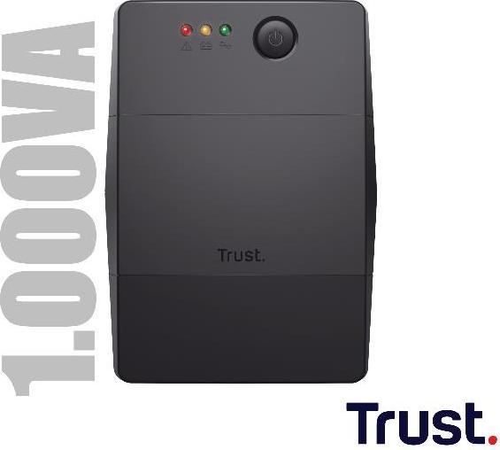 Actual product image Trust UPS||600 Watts|1000 VA|Wave form type Simulated sinewave|23504 (1000 VA, 600 W)