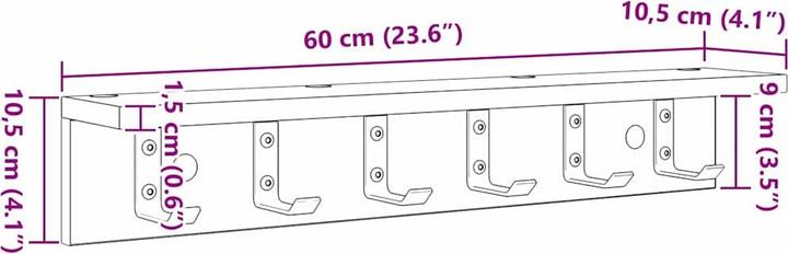 Image du produit vidaXL Wandgarderobe