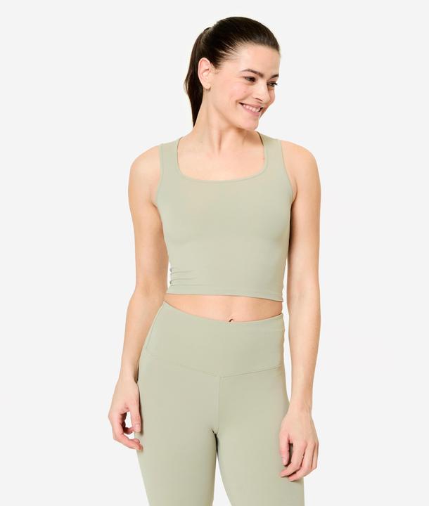 Actual product image Domyos Top Damen eckiger Ausschnitt (XS)