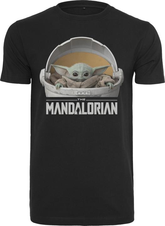 Immagine prodotto Mister Tee Maglietta Baby Yoda con logo mandaloriano (L)