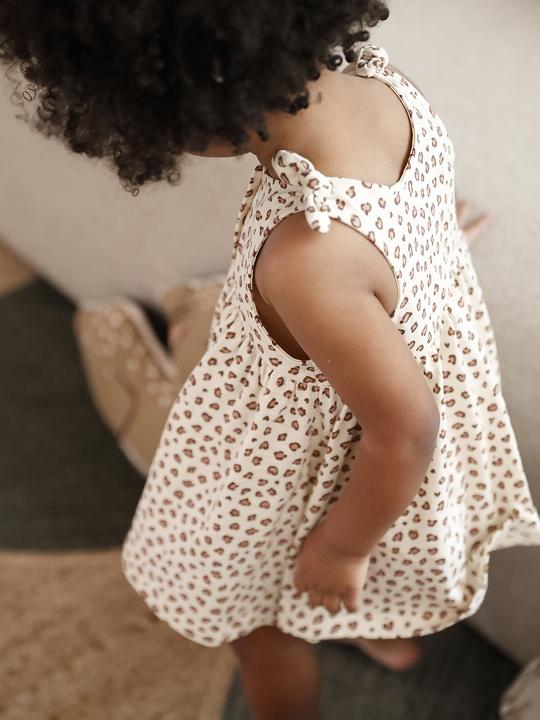 Image du produit Vertbaudet Bio-Kollektion: Bedrucktes Mädchen Baby Trägerkleid (62)