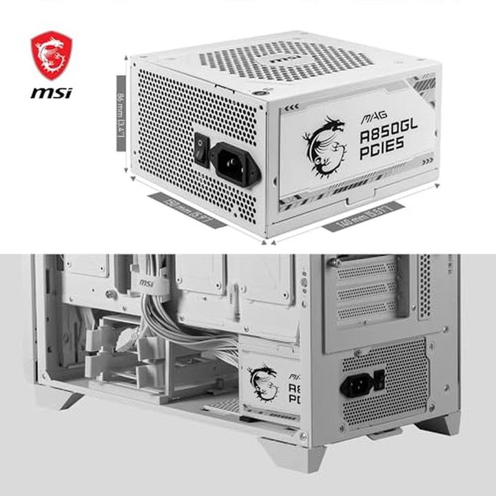 Actual product image MSI MAG A850GL (850 W)