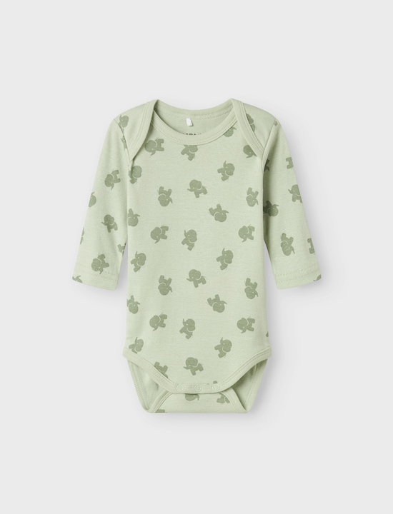 Produktbild Name it Nbmbody 3p Ls Sea Foam Elephant Noos (50)