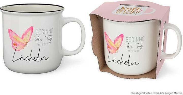 Lavida Kaffeebecher Lovely Greetings Lächeln (250 ml, 1x)