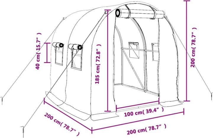 Immagine prodotto vidaXL Gewächshaus