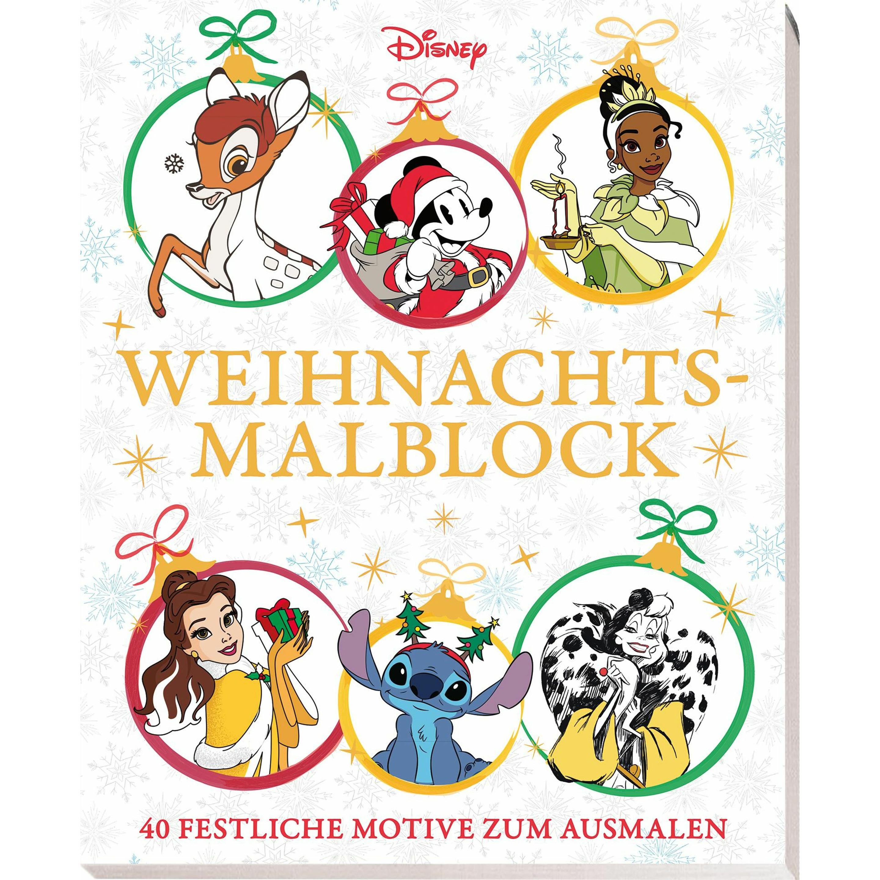 Panini Disney: Weihnachtsmalblock: 40 festliche Motive zum Ausmalen