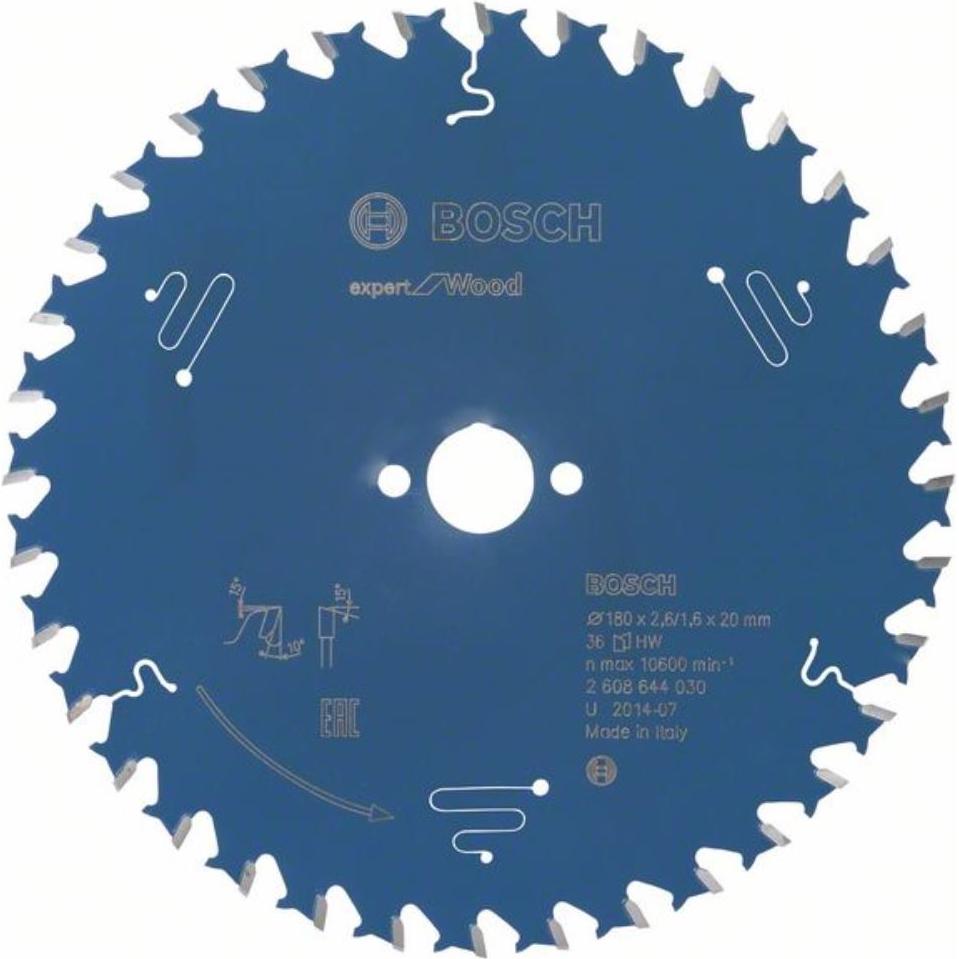 Thumbnail - Bosch Professional Zubehör, Sägeblatt, Kreissägeblatt Expert for Wood, 190 x 30 x 2,0 mm, 24
