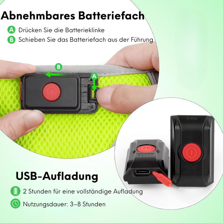 Actual product image Suba LED dog harness (L, Dog, Dog sport, Walks)