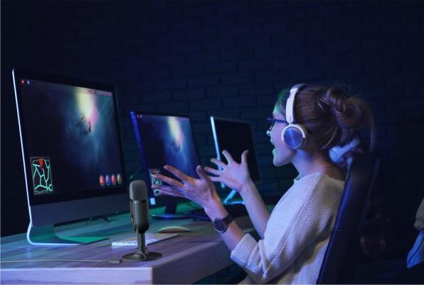 Image du produit SmallRig 3491 Simorr Wave U1 Microphone à condensateur USB (Noir)