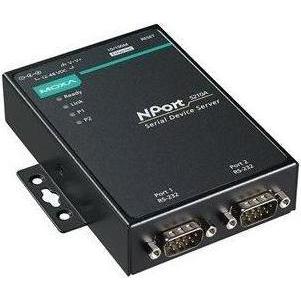 Moxa NPORT 5210A - Server di dispositivi RS-232 con 2 connessioni, temperatura operativa da 0 a 60 °C, Convertitore