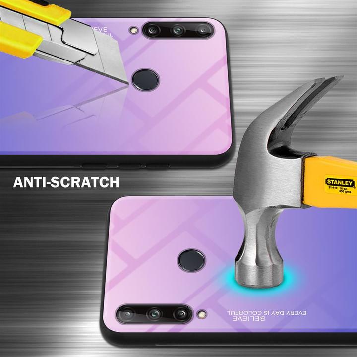 Produktbild Cadorabo TPU 2 Farben Glas Cover (Huawei P40 Lite E)