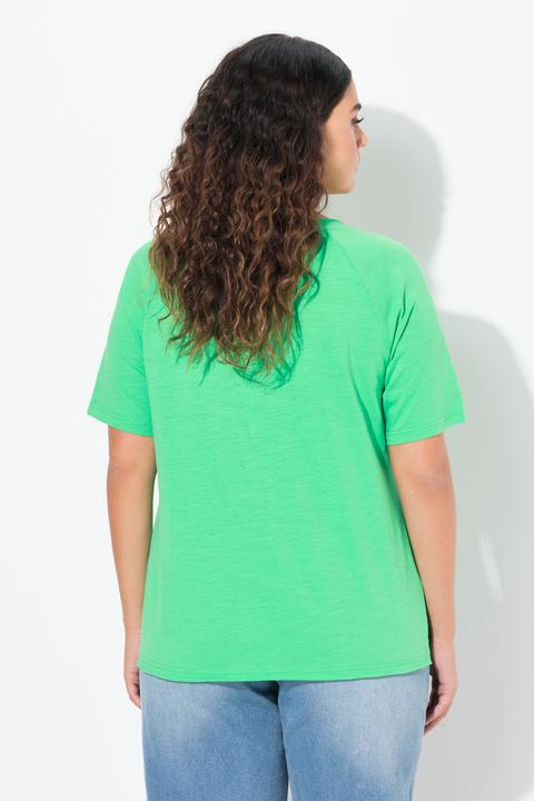 Produktbild Ulla Popken Shirt, Ringel, Rundhals, Halbarm, offenkantig (62)