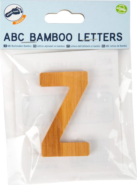 Actual product image small foot ABC letters Z