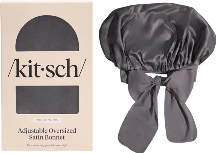 Produktbild Kitsch Satin Bonnet XL Anthrazit