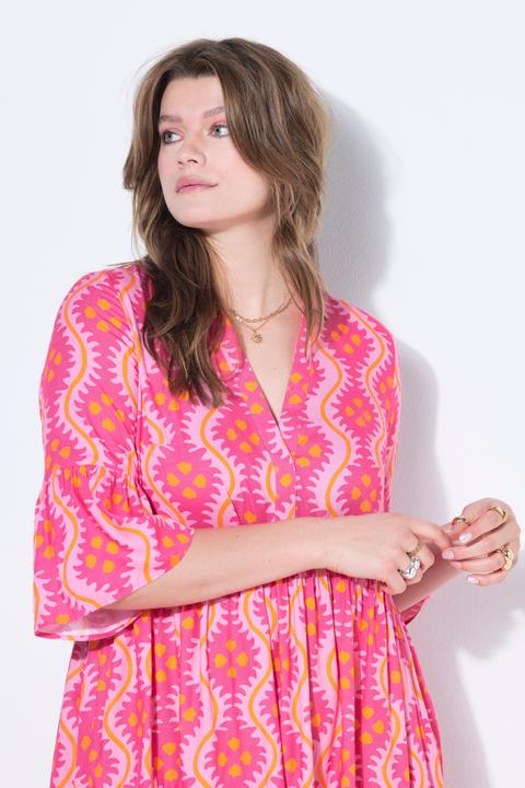 Image du produit Studio Untold Robe courte évasée, imprimé, volants (50, 52)
