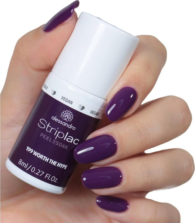 Image du produit Alessandro Striplac Peel or Soak off Worth the Hype (199 Valeur de l'engouement, Vernis couleur)