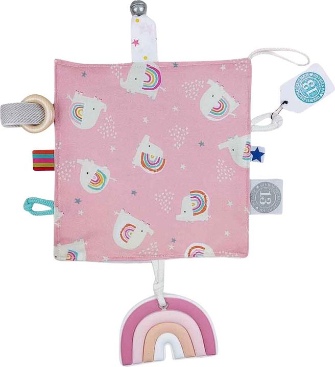 Die wilde 13 Knistertuch Baby, Elefant & Regenbogen