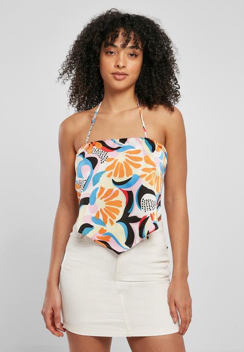 Immagine prodotto Urban Classics Top a triangolo da donna in raso AOP - 17922 (XL)