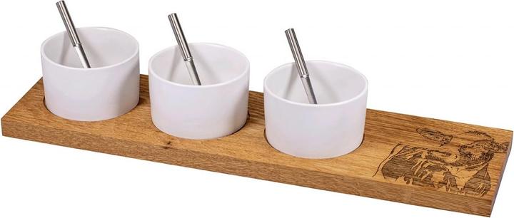 Image du produit Kadastar ApéroSet Kuhgross, Eiche rustikal, 50 x 14 x 2 cm