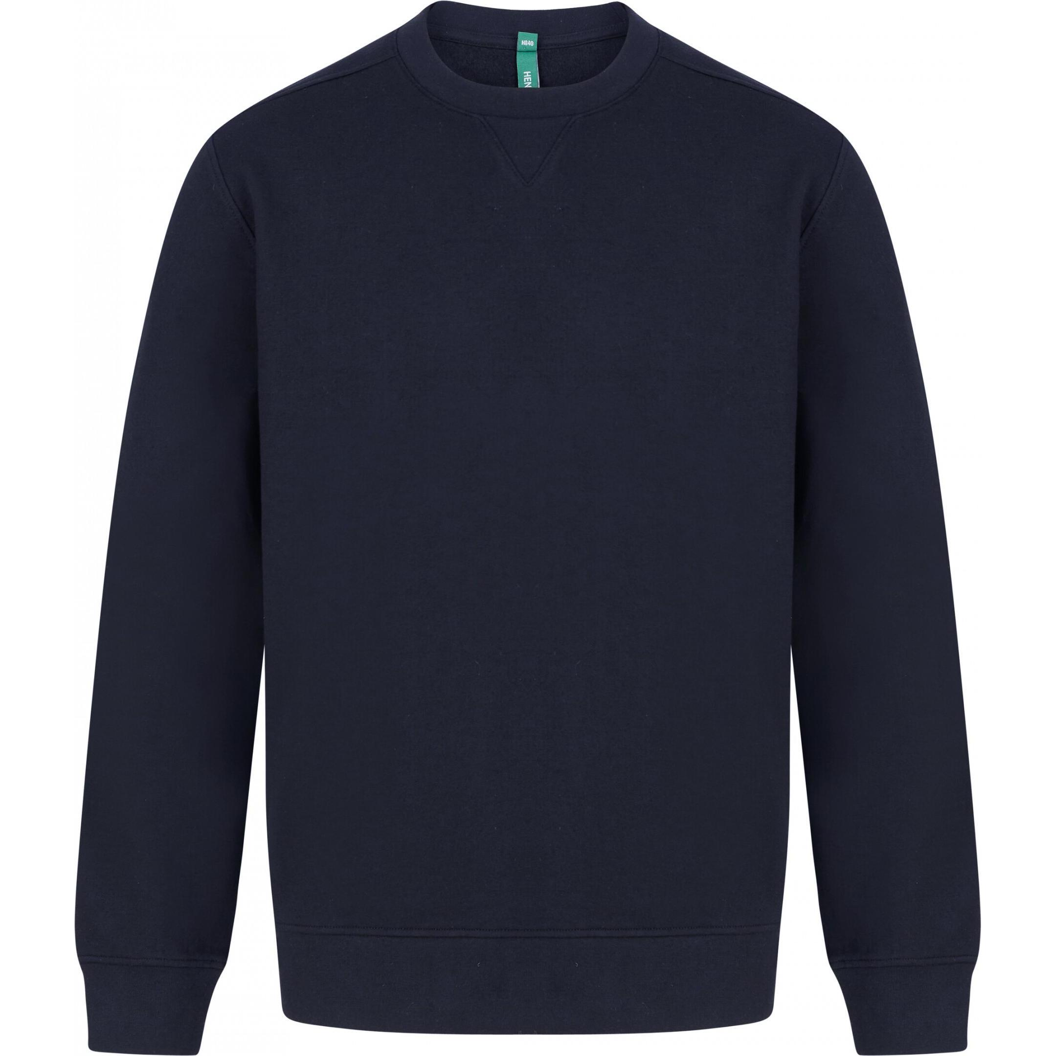 Henbury, Pullover, Sweatshirt nachhaltig, Blau, (L)