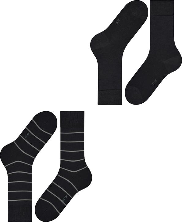 Produktbild Esprit Modern Stripe 2-Pack Baumwollsocken (2er Pack, 39 - 42)