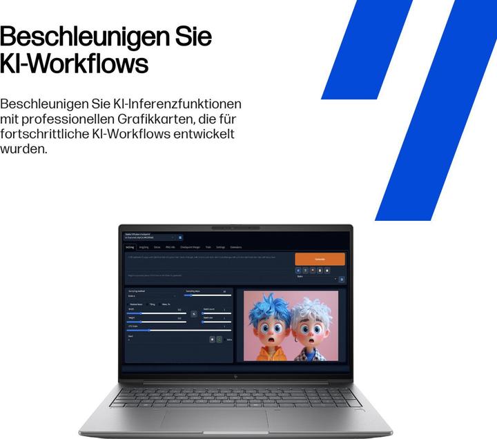 Produktbild HP ZBook X G1i 16 (16", 1000 GB, 64 GB, DE, Intel Core Ultra 9 285H)