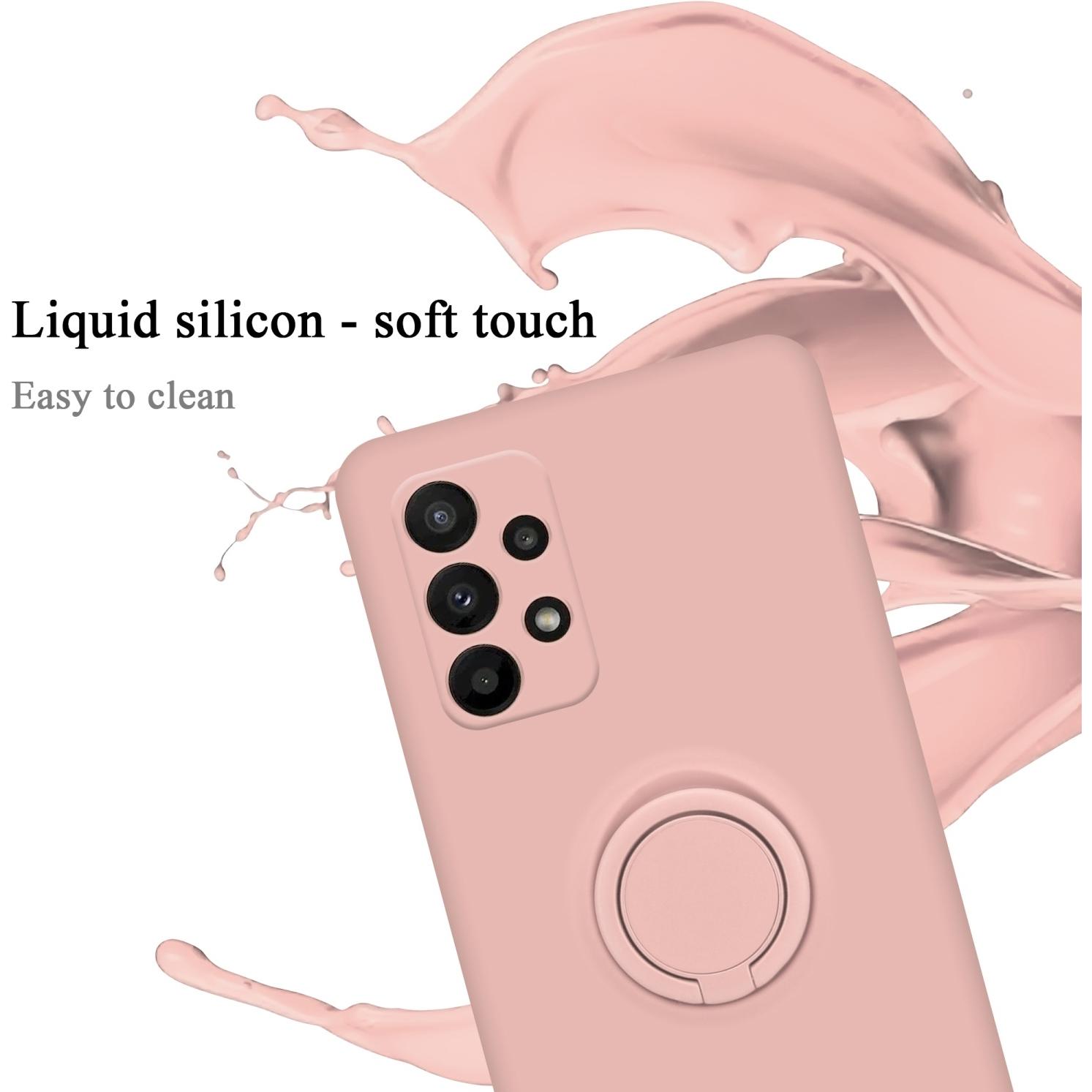 Thumbnail - Cadorabo TPU Liquid Ring Silicone Case Hülle für Samsung Galaxy A23 4G (Samsung Galaxy A23), Smartphone Hülle, Rosa