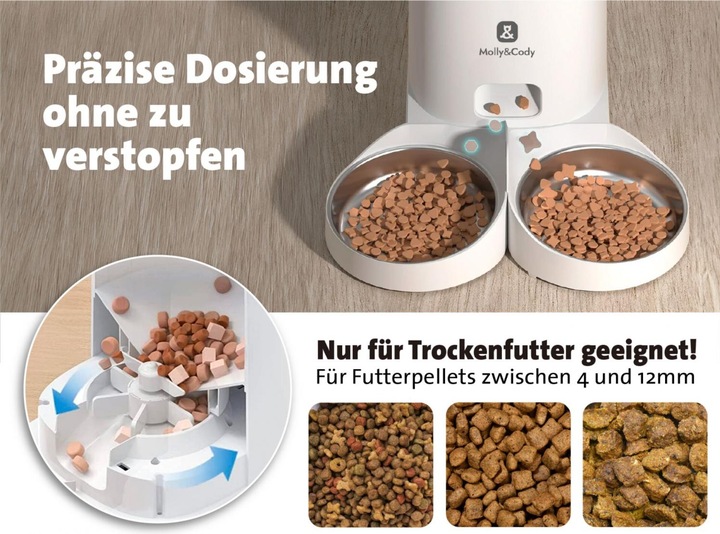 Immagine prodotto Molly&Cody Distributore automatico di cibo per animali LUCKY (4 l)