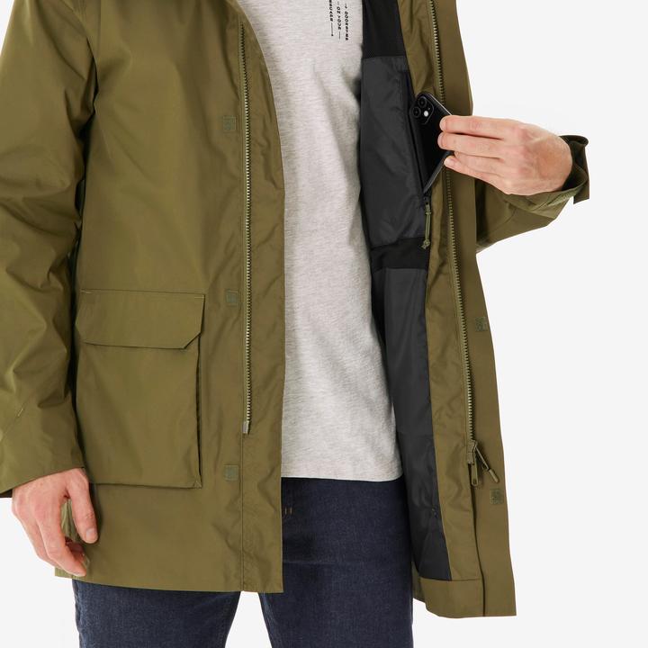 Produktbild Quechua Wanderjacke Herren lang - NH500 olivengrün (XXL)