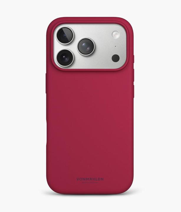 Actual product image Vonmählen Back Cover Soft Silicone iPhone 17 Pro Dark Red (Apple iPhone 17 Pro)