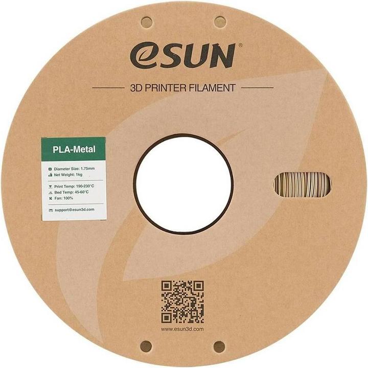 Actual product image eSUN ePLA-Metal Bronze Filament 1.75mm 1Kg (PLA+, 1.75 mm, 1000 g, Gold)