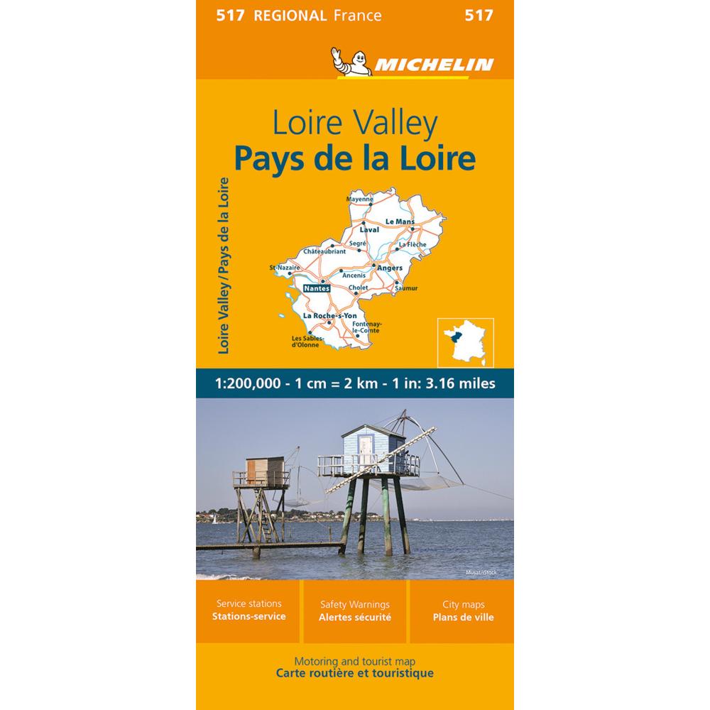 Michelin Loiretal, Landkarte