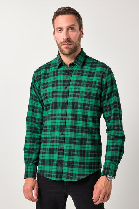 Produktbild JP1880 Karohemd, Langarm, Kentkragen, Modern Fit (4XL)