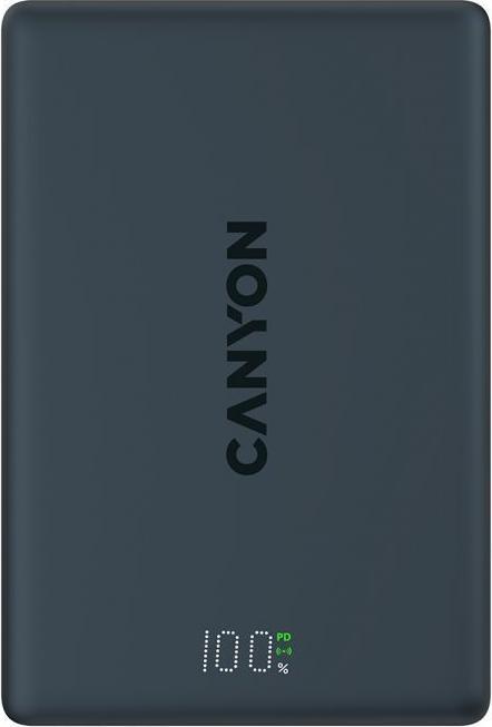 Actual product image Canyon "CPB511B Powerbank onPower 10.000 mAh slim Magsafe black" (10000 mAh, 20 W)