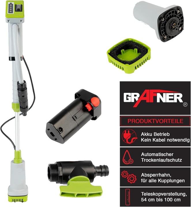 Productafbeelding Grafner Batterij regenton pomp (Pomp voor regentonnen)