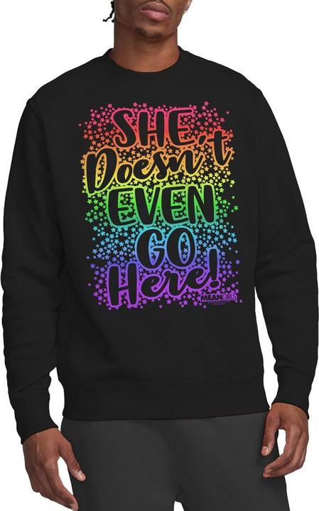 Actual product image Mean Girls Unisex Adult Doesn't Go Here Sweatshirt (L)