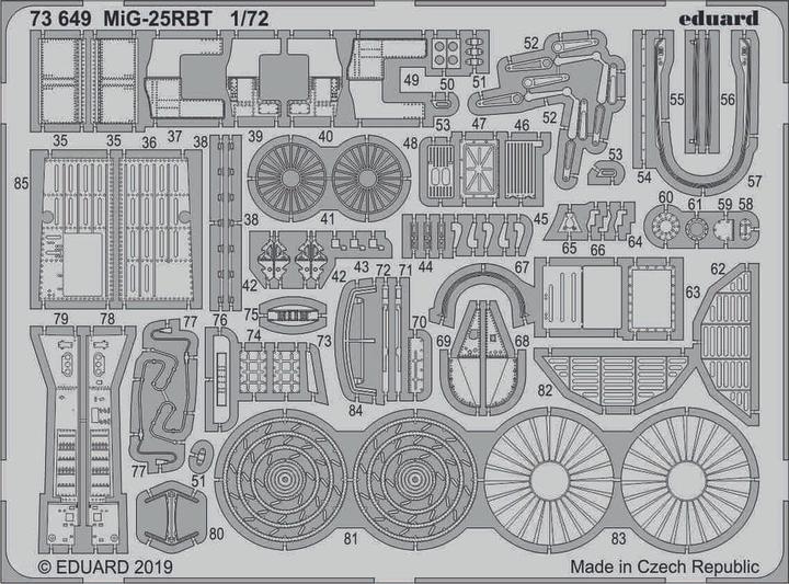 Actual product image Eduard MiG-25RBT for ICM