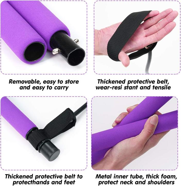 Image du produit Surplex Pilates Bar Kit mit Widerstandsband für Ganzkörpertraining