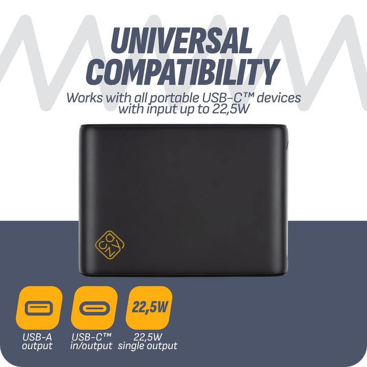 Produktbild Cazy Powerbank 20000mah, Schnelladefunktion 22.5W, Tragbares Ladegerät USB C, Klein Aber Stark, Perfekte (20000 mAh, 22.50 W)