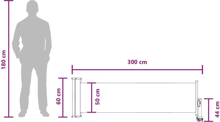 Image du produit vidaXL Terrassenbarriere (3 m)
